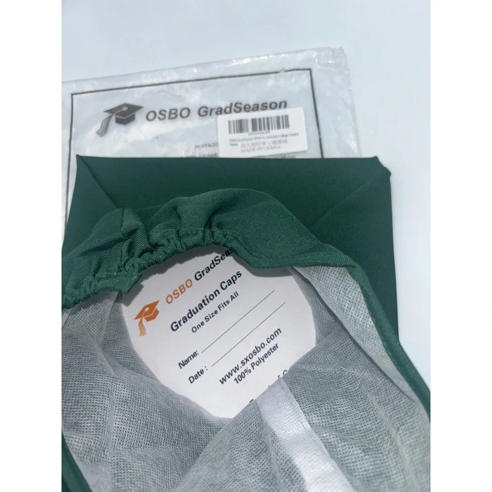 OSBO GradSeason Forest Green Graduation Cap‎ with 2025 Tassel Matte Unisex NEW
